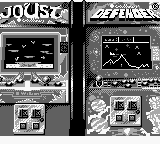 Arcade Classic 4: Defender and Joust title screen for GameBoy